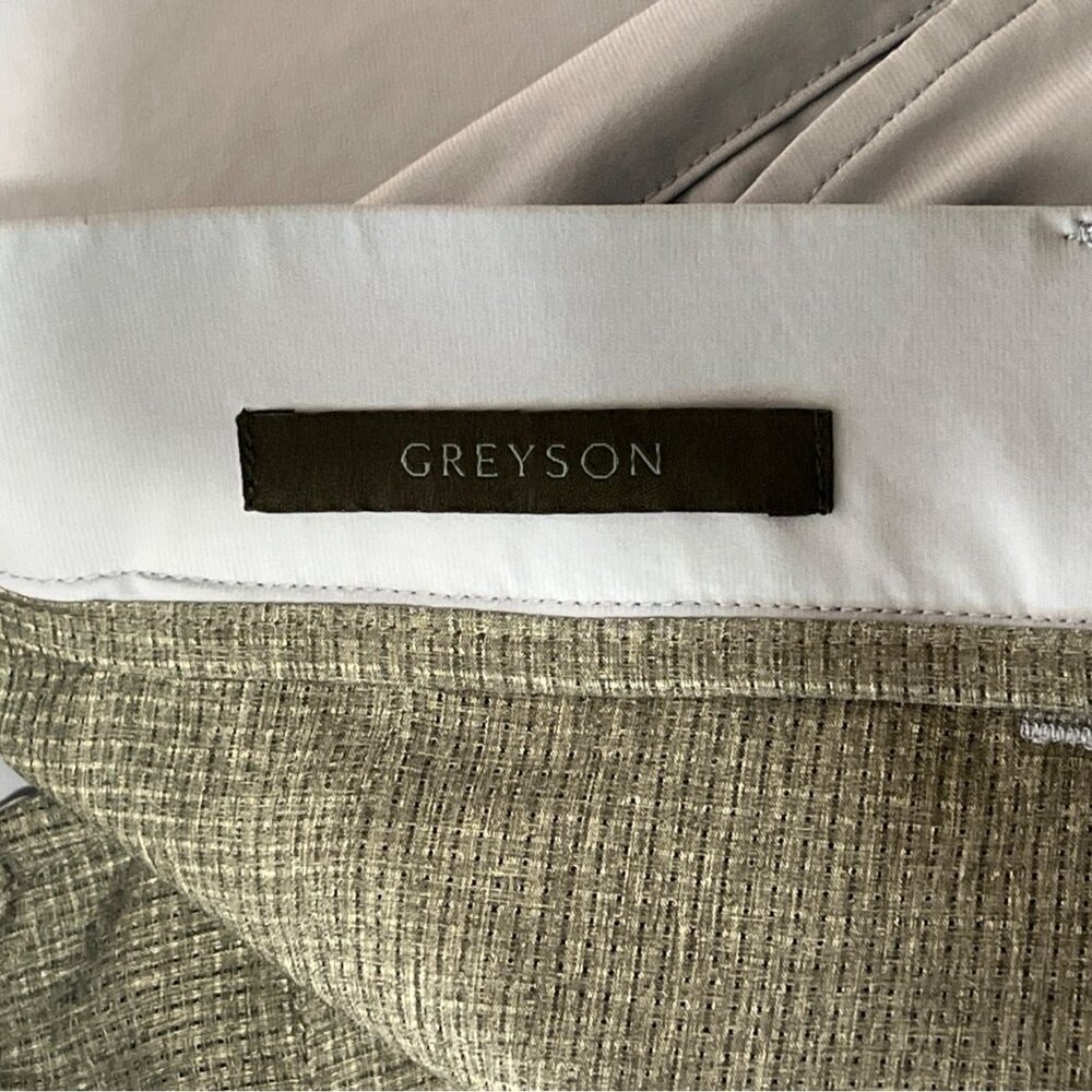 Greyson Mens Performance Trousers Pants Golf Size 36x32 Light Purple - Picture 3 of 7